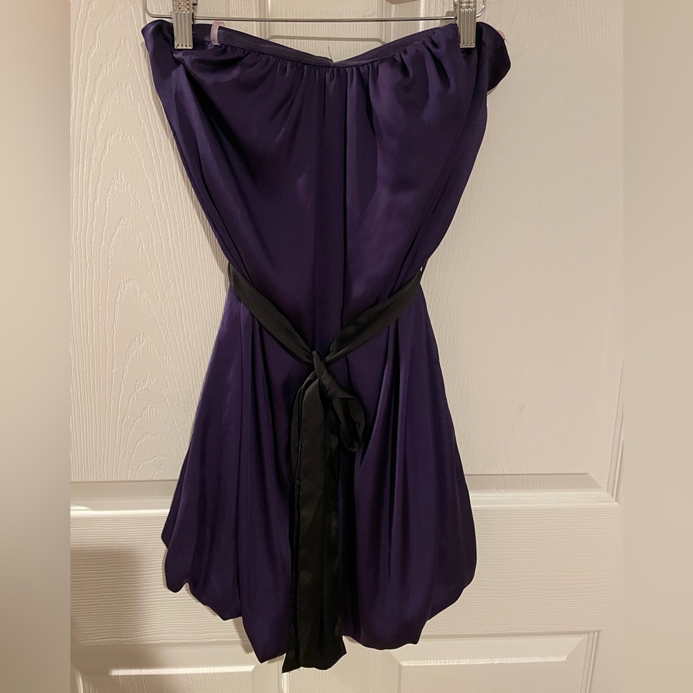 Forever 21 strapless bubble hem mini dress, size small
